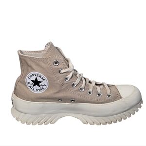 Converse Chuck Taylor Lugged Platform High Top Sneakers Beige Canvas Unisex